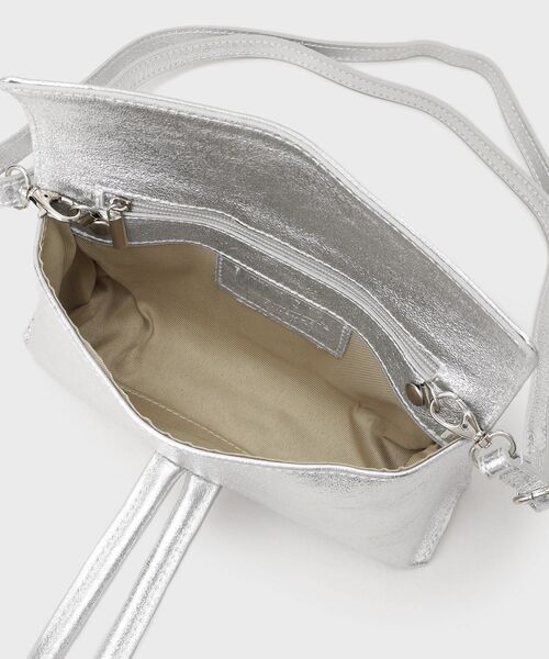 GALLEST（ギャレスト）の「【MILLELA FIRENZE】ループハンドルバッグ（ハンドバッグ・レディース・シルバー/ナチュラル/ブラック/ライトブルー・00）」の12枚目の写真