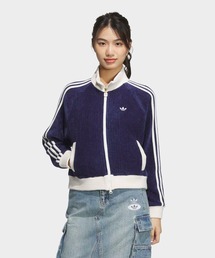 未使用 Adidas ショート丈ジャケット レディース40 希少 adidas ／ショート丈ジャケット／ブラック