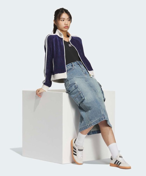 adidas トラックジャケット アディカラー ブルゾン ブルー ライン L adidas トラックジャケット アディカラー ブルゾン ブルー