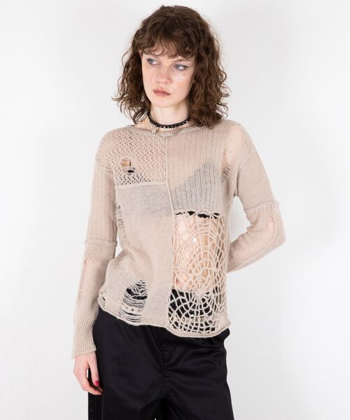 HYSTERIC GLAMOUR DISCO SUCKS クラッシュセーター HYSTERIC GLAMOUR DISCO SUCKS クラッシュセーター HYSTERIC GLAMOUR