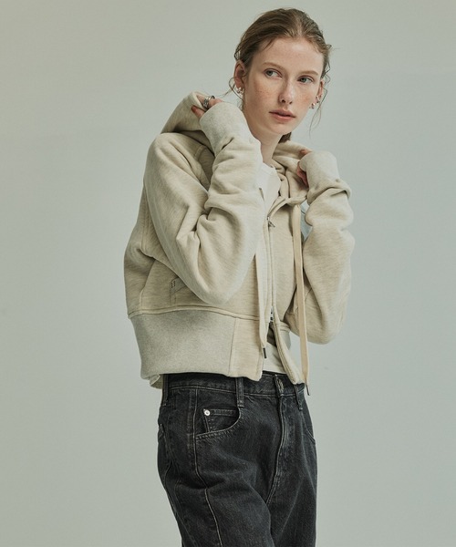 PUBLIC TOKYO（パブリックトウキョウ）の「【残りわずか】極 コンパクトジップフーディ（パーカー・レディース・オフホワイト・FREE）」の15枚目の写真