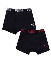 PUMA(プーマ)のPUMA/プーマ 子供用 綿100% ストレッチ ブランド ロゴ インナー ボクサーパンツ 2枚セット(ボクサーパンツ)