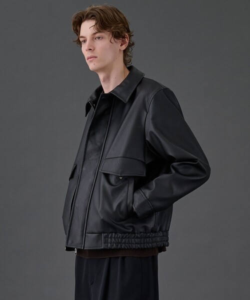 ユナイテッドトーキョー　レザージャケット きめ細かいラムレザー×手加工による上品さ】洗練された日本製本革