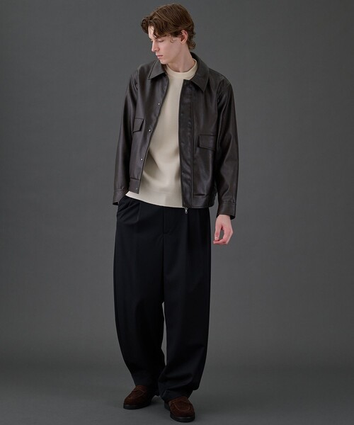 UNITED TOKYO ブルゾン / スタジャン /レザージャケット UNITED TOKYO（ユナイテッドトウキョウ）の「VINTAGE LEATHER ブルゾン