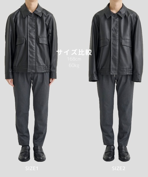 セール】《残りわずか》VINTAGE LEATHER ブルゾン ｜2WAY/スタンド
