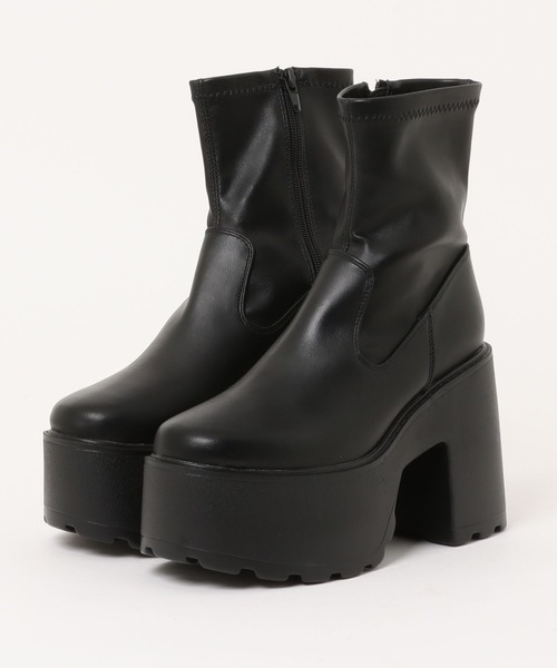 apres jour（アプレジュール）の「ヒールショートブーツ（ブーツ・レディース・ブラック系その他/ブラック・MEDIUM/LARGE/SMALL/X-LARGE）」の7枚目の写真