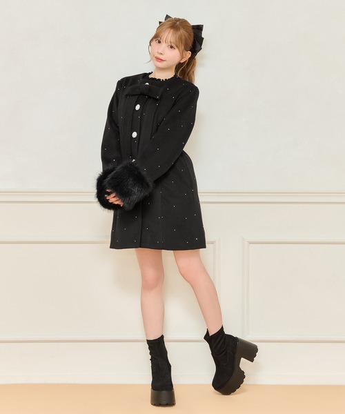 apres jour（アプレジュール）の「ヒールショートブーツ（ブーツ・レディース・ブラック系その他/ブラック・MEDIUM/LARGE/SMALL/X-LARGE）」の4枚目の写真