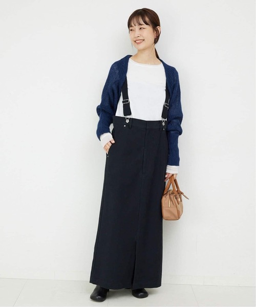 SLOBE IENA（スローブイエナ）の「《WEB限定/追加3》レイヤードスリーブロンTEE（Tシャツ/カットソー・レディース・ブラック/ブラック系その他/ホワイト・FREE）」の16枚目の写真