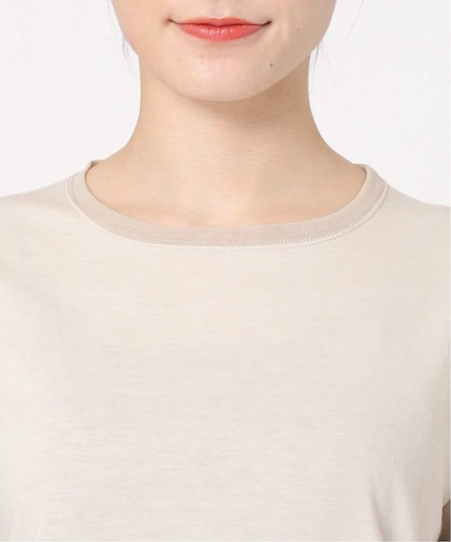 SLOBE IENA（スローブイエナ）の「《WEB限定/追加3》レイヤードスリーブロンTEE（Tシャツ/カットソー・レディース・ブラック/ブラック系その他/ホワイト・FREE）」の7枚目の写真