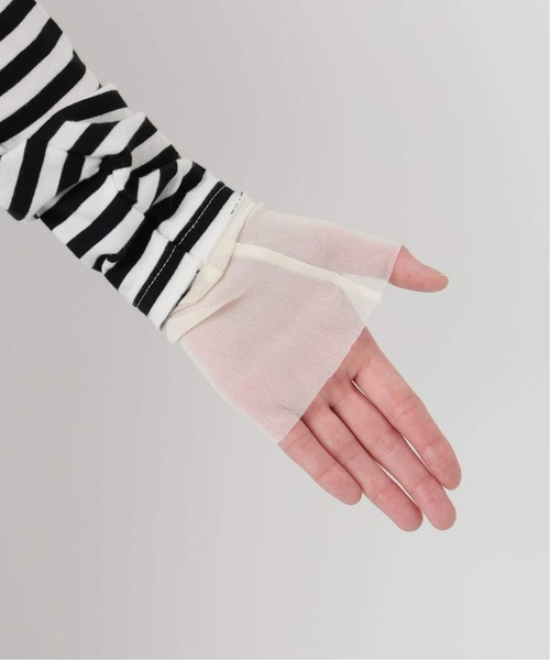 SLOBE IENA（スローブイエナ）の「《WEB限定/追加3》レイヤードスリーブロンTEE（Tシャツ/カットソー・レディース・ブラック/ブラック系その他/ホワイト・FREE）」の14枚目の写真