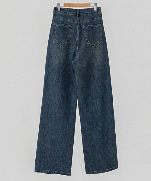 Max J(マックスジェイ)の「【Max J】ストレート デニムパンツ(デニムパンツ・レディース・ブルー・SMALL/MEDIUM/LARGE)」の6枚目の写真