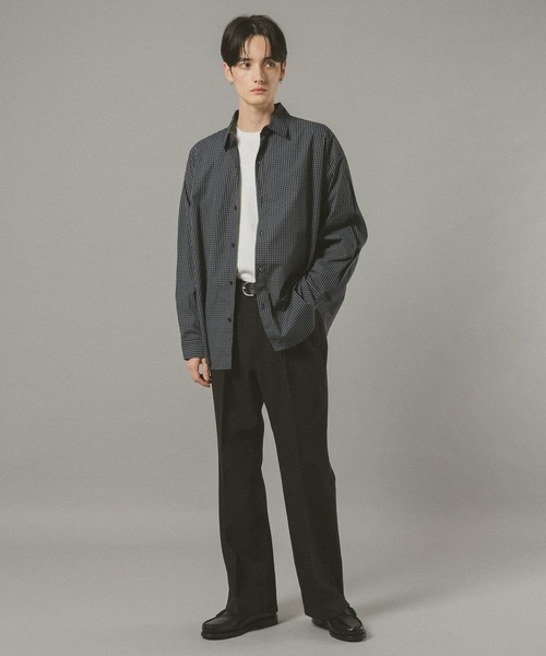 RAGEBLUE(レイジブルー)の「ミニチェック柄シャツ(シャツ/ブラウス・メンズ・ネイビー/ブラウン系その他・LARGE/MEDIUM)」の9枚目の写真