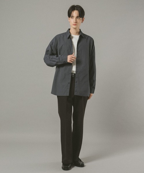 RAGEBLUE(レイジブルー)の「ミニチェック柄シャツ(シャツ/ブラウス・メンズ・ネイビー/ブラウン系その他・LARGE/MEDIUM)」の10枚目の写真