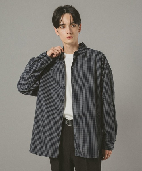 RAGEBLUE(レイジブルー)の「ミニチェック柄シャツ(シャツ/ブラウス・メンズ・ネイビー/ブラウン系その他・LARGE/MEDIUM)」の11枚目の写真