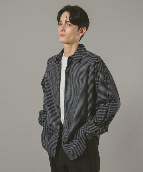 RAGEBLUE(レイジブルー)の「ミニチェック柄シャツ(シャツ/ブラウス・メンズ・ネイビー/ブラウン系その他・LARGE/MEDIUM)」の12枚目の写真