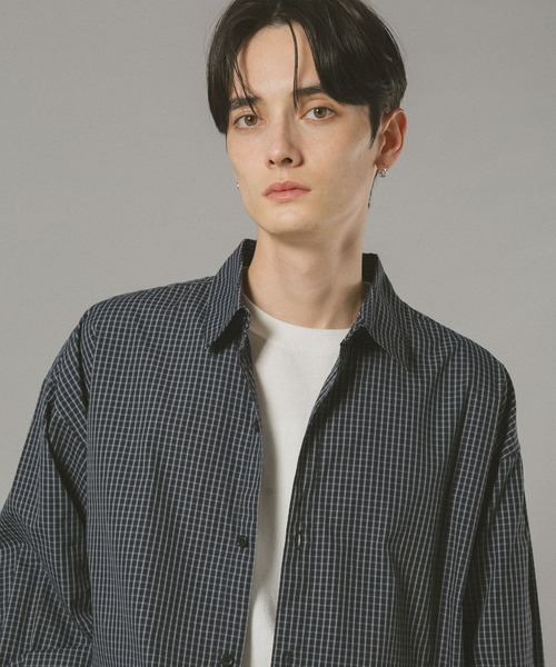 RAGEBLUE(レイジブルー)の「ミニチェック柄シャツ(シャツ/ブラウス・メンズ・ネイビー/ブラウン系その他・LARGE/MEDIUM)」の13枚目の写真
