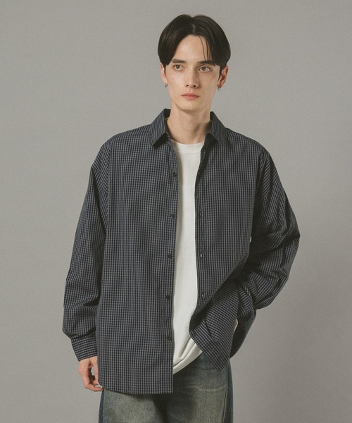 RAGEBLUE(レイジブルー)の「ミニチェック柄シャツ(シャツ/ブラウス・メンズ・ネイビー/ブラウン系その他・LARGE/MEDIUM)」の18枚目の写真