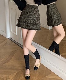gossip！ロサンゼルス（ゴシップロサンゼルス）の「裾フリル レオパード柄スカート（スカート・レディース）」