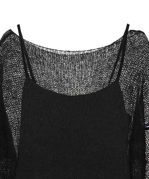 forget-me-nots(フォーゲットミーノッツ)の「Forget-me-nots Knit Maxi One Piece FMN-25AW-OP-001(ワンピース・レディース・ブラック/グレー・FREE)」の12枚目の写真