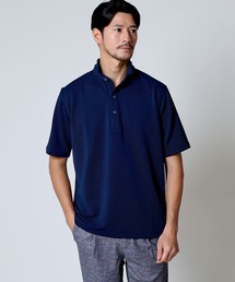 TETE HOMME（テットオム）の「リップルボーダースタンドポロ（ポロシャツ）」