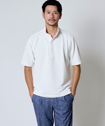 リップルボーダースタンドポロ