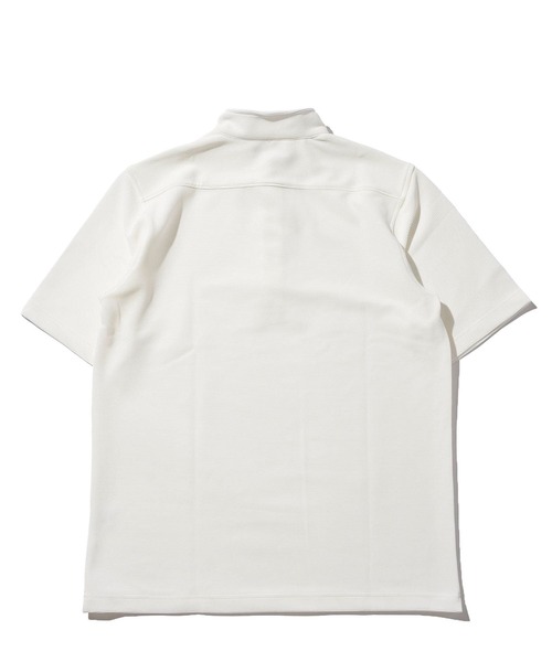 TETE HOMME（テットオム）の「リップルボーダースタンドポロ（ポロシャツ・メンズ・ネイビー/サックスブルー/ホワイト・XX-LARGE/LARGE/MEDIUM）」の4枚目の写真