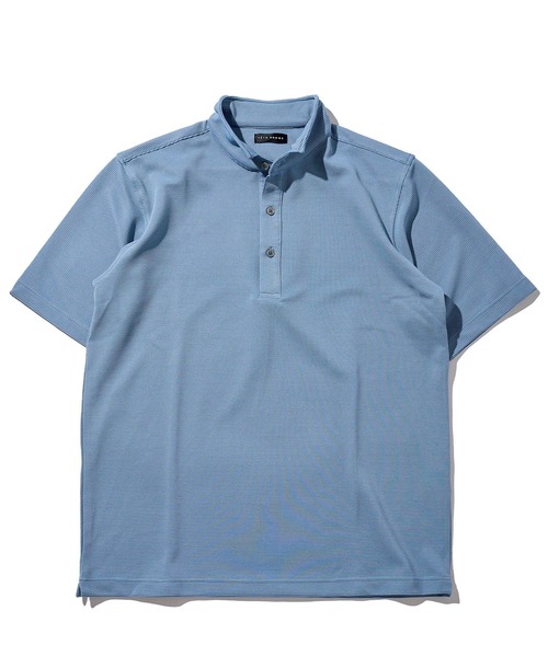 TETE HOMME（テットオム）の「リップルボーダースタンドポロ（ポロシャツ・メンズ・ネイビー/サックスブルー/ホワイト・XX-LARGE/LARGE/MEDIUM）」の19枚目の写真