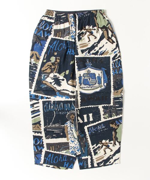 PORTER CLASSIC（ポータークラシック）の「Porter Classic / ポータークラシック：HAWAIIAN OUTDOOR ALOHA PANTS：PC-024-3257[COR]（その他パンツ・メンズ・ブラック/ネイビー・L/XL）」の2枚目の写真
