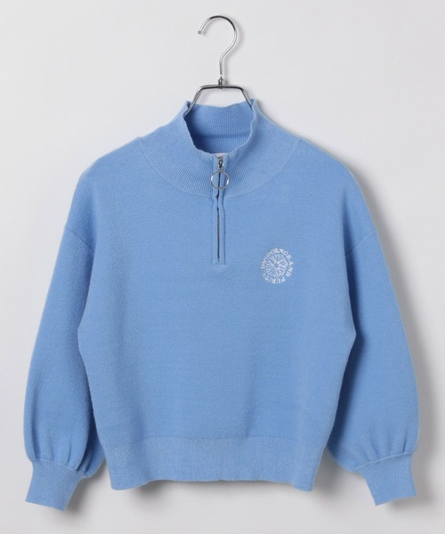 GLOBAL WORK(グローバルワーク)の「メルティハーフZIPニットプルオーバー/593432(ニット/セーター・キッズ・ブルー系その他/オフホワイト・140cm/160cm/150cm/130cm)」の16枚目の写真