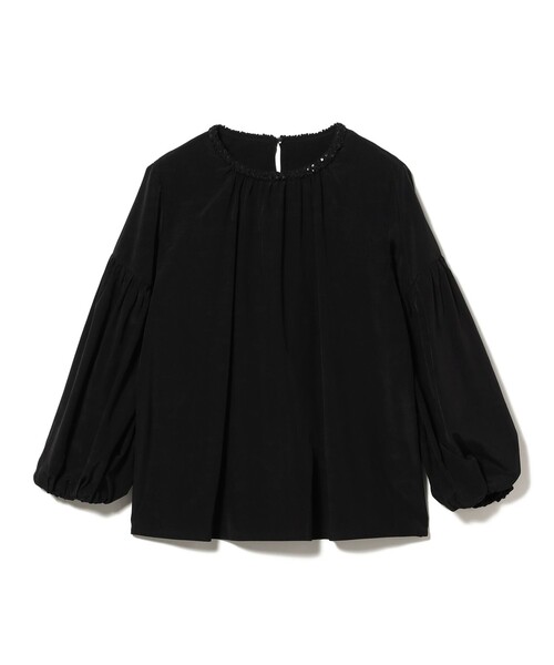 BEAMS HEART(ビームスハート)の「【セレモニー・ハレの日】飾りテープ ブラウス(シャツ/ブラウス・レディース・オフホワイト/ブラック・FREE)」の4枚目の写真