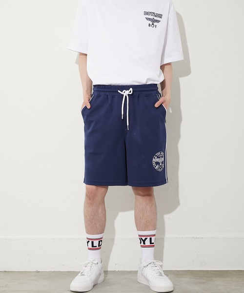 BOY LONDON(ボーイロンドン)の「【BOY LONDON】COLLEGE SHORT PANTS(その他パンツ・メンズ・ブルー・MEDIUM/LARGE)」の1枚目の写真