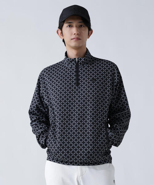 マスターバニーエディション　ハーフジップ　プルオーバー　紺色　5サイズ　日本製 セール】【MASTER BUNNY EDITION】SPXカラミメッシュMBEボックス