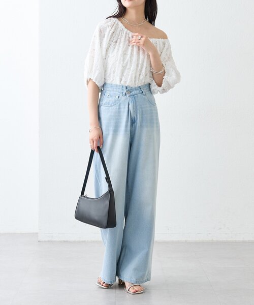 mystic(ミスティック)の「【3サイズ展開】カットオフオーバーダイデニム(デニムパンツ・レディース・ブルー/ブルー系その他2・2/0/1)」の15枚目の写真