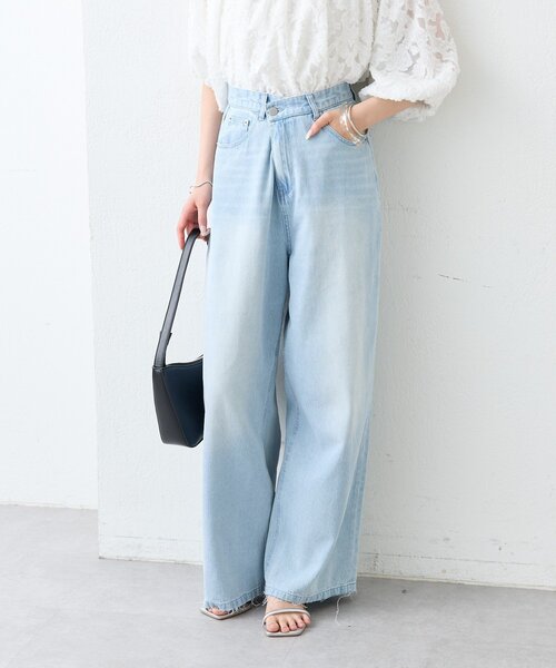 mystic(ミスティック)の「【3サイズ展開】カットオフオーバーダイデニム(デニムパンツ・レディース・ブルー/ブルー系その他2・2/0/1)」の17枚目の写真