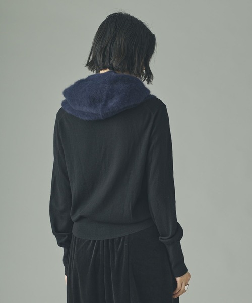 Curensology FOXカシミヤバラクラバ ネイビー セール】Curensology