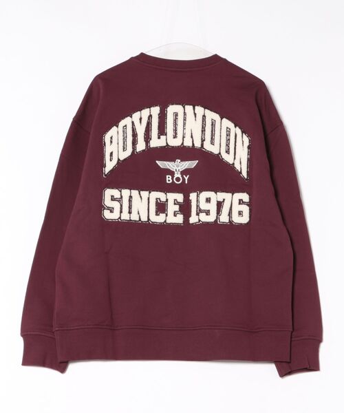 BOY LONDON（ボーイロンドン）の「【BOY LONDON】BOYLDN HEAVY SWEAT WINE（スウェット・メンズ・ワインレッド・LARGE/MEDIUM/X-LARGE）」の8枚目の写真