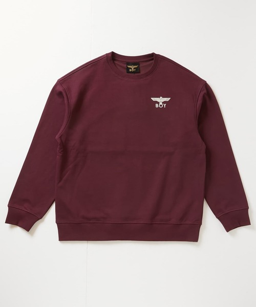 BOY LONDON（ボーイロンドン）の「【BOY LONDON】BOYLDN HEAVY SWEAT WINE（スウェット・メンズ・ワインレッド・LARGE/MEDIUM/X-LARGE）」の4枚目の写真