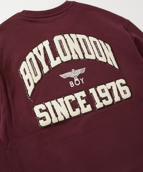 BOY LONDON（ボーイロンドン）の「【BOY LONDON】BOYLDN HEAVY SWEAT WINE（スウェット・メンズ・ワインレッド・LARGE/MEDIUM/X-LARGE）」の7枚目の写真
