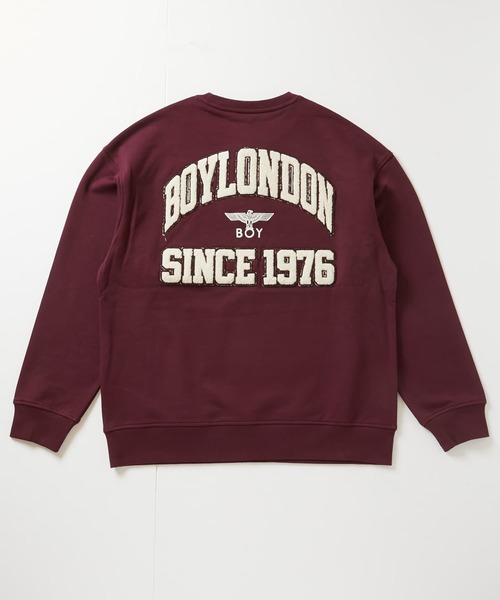 BOY LONDON（ボーイロンドン）の「【BOY LONDON】BOYLDN HEAVY SWEAT WINE（スウェット・メンズ・ワインレッド・LARGE/MEDIUM/X-LARGE）」の5枚目の写真