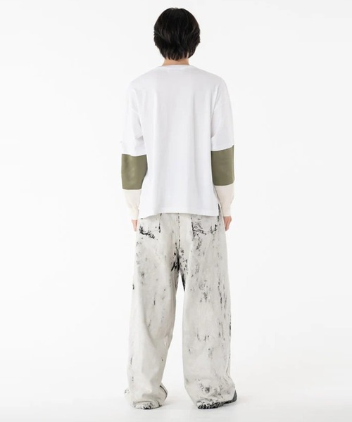 DISCOVERED（ディスカバード）の「【DISCOVERED/ディスカバード】SWITCH SLEEVE CUTSEWN（Tシャツ/カットソー・メンズ・ホワイト/ブラック・FREE）」の9枚目の写真