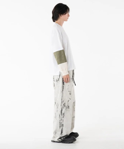 DISCOVERED（ディスカバード）の「【DISCOVERED/ディスカバード】SWITCH SLEEVE CUTSEWN（Tシャツ/カットソー・メンズ・ホワイト/ブラック・FREE）」の10枚目の写真