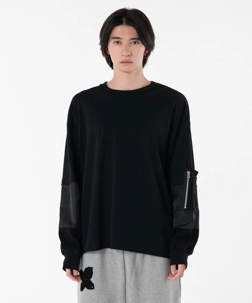 DISCOVERED（ディスカバード）の「【DISCOVERED/ディスカバード】SWITCH SLEEVE CUTSEWN（Tシャツ/カットソー・メンズ・ホワイト/ブラック・FREE）」の11枚目の写真