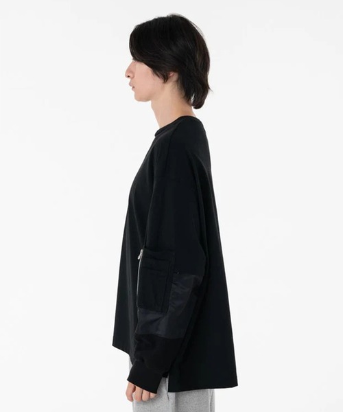 DISCOVERED（ディスカバード）の「【DISCOVERED/ディスカバード】SWITCH SLEEVE CUTSEWN（Tシャツ/カットソー・メンズ・ホワイト/ブラック・FREE）」の12枚目の写真