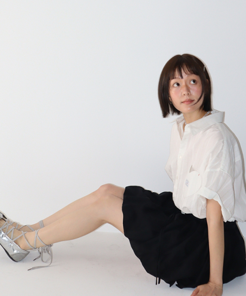 RONRON(ロンロン)の「AIRY DOT MINI SKIRT BLACK(スカート・レディース・その他・FREE)」の2枚目の写真