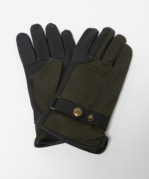 DENTS（デンツ）の「＜DENTS＞ CREWKERNE GLOVES/グローブ（手袋・メンズ・ブラック/ダークブラウン・FREE）」の2枚目の写真
