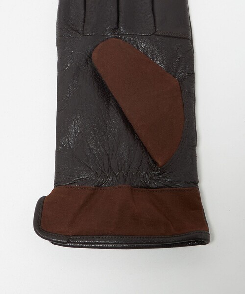 DENTS（デンツ）の「＜DENTS＞ CREWKERNE GLOVES/グローブ（手袋・メンズ・ブラック/ダークブラウン・FREE）」の6枚目の写真