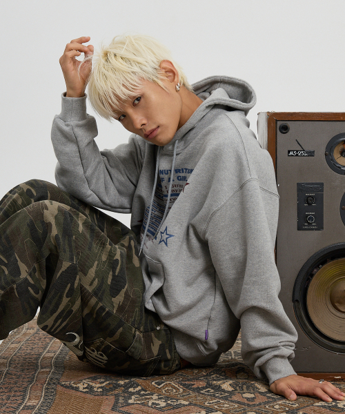 HOODHOOD(フッドフッド)の「Girl Stress Nutrition フードグレー(パーカー・レディース・その他・2/1)」の4枚目の写真