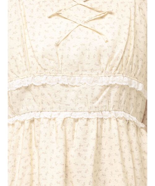 merry jenny（メリージェニー）の「petit flower ribbonワンピース（ワンピース・レディース・オフホワイト/クリーム/ブラック・FREE）」の6枚目の写真