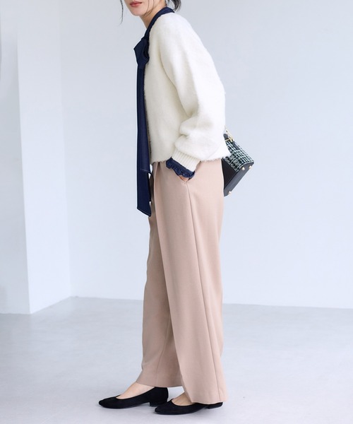 VIS（ビス）の「チェックアソートシャギーニットカーディガン/セットアップ対応（カーディガン/ボレロ・レディース・ネイビー/グレー/オフホワイト・FREE）」の17枚目の写真