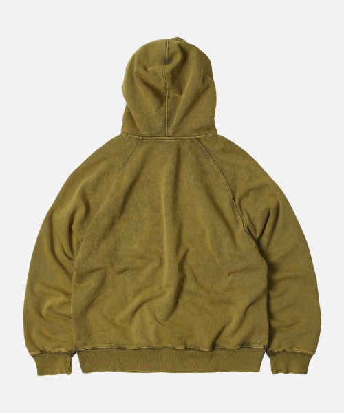FRIZMWORKS（フリズムワークス）の「OG VINTAGE DYEING PULLOVER HOODY _ OLIVE（パーカー・メンズ・その他・SMALL/MEDIUM/LARGE/X-LARGE）」の2枚目の写真